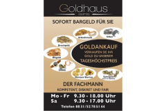 Goldhaus - Goldankauf Öffnungszeiten Mo - Fr 9.30-18 Uhr Sa 9.30-17 Uhr